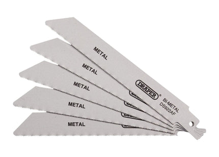 Draper Bi-metal Reciprocating Saw Blades for Metal Cutting, 150mm, 24tpi (Pack o Draper - Town Tools 