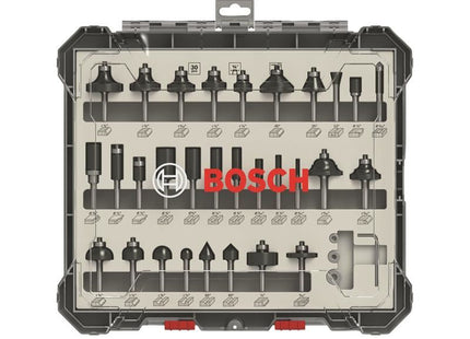 Bosch Powertool Accessories PRO Router Bit Mixed Set, 30 Piece Bosch Powertool Accessories - RockBottom Northampton