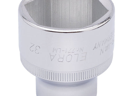 Draper Elora Hexagon Socket, 1/2" Sq. Dr., 32mm 15321 Draper - Town Tools 