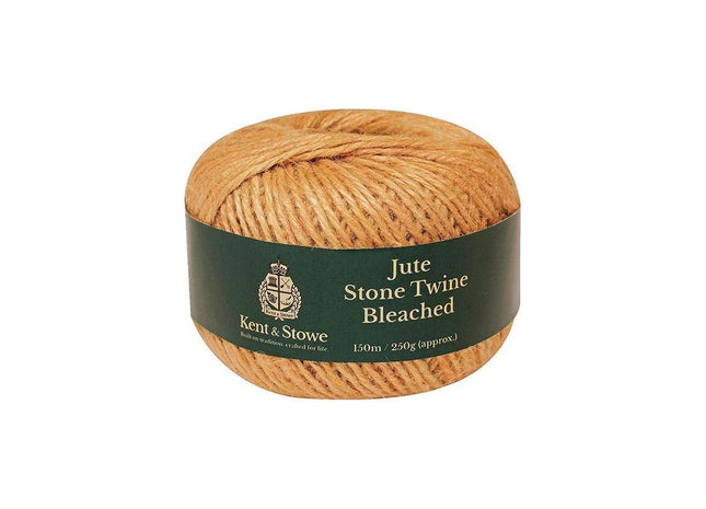 Kent & Stowe Jute Twine Bleached Stone 150m (250g) Kent & Stowe - RockBottom Northampton