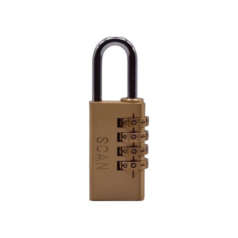 Scan Brass Combination Padlock 28mm Scan - RockBottom Nothampton