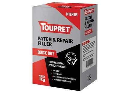Toupret Quick Dry Patch & Repair 1kg Toupret - RockBottom Northampton