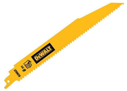 Dewalt Power Tools Bi-Metal Wood Demolition Reciprocating Blade 228mm x 6 TPI (Pack 5) DeWALT Power Tools - RockBottom Northampton