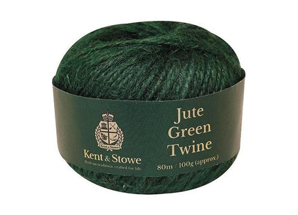 Kent & Stowe Jute Twine Green 80m (100g) Kent & Stowe - RockBottom Northampton