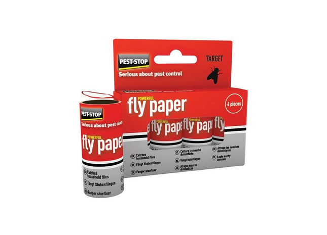 Pest-Stop (Pelsis Group) Fly Papers (Pack 4) Pest-Stop (Pelsis Group) - RockBottom Nothampton