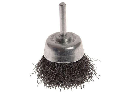 Faithfull Wire Brush Shaft Mounted 50mm x 20mm, 0.30mm Wire Faithfull - RockBottom Northampton