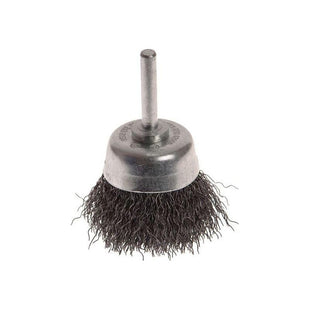 Faithfull Wire Brush Shaft Mounted 50mm x 20mm, 0.30mm Wire Faithfull - RockBottom Northampton