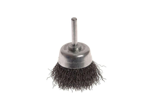 Faithfull Wire Brush Shaft Mounted 50mm x 20mm, 0.30mm Wire Faithfull - RockBottom Northampton