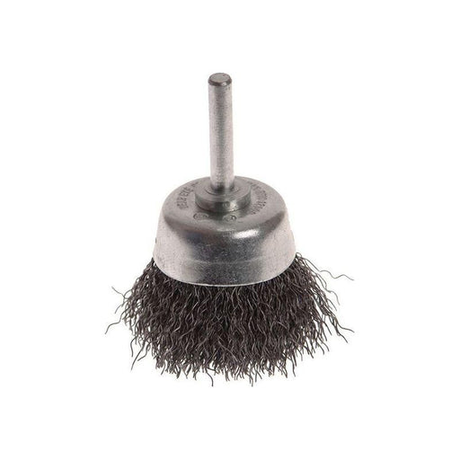 Faithfull Wire Brush Shaft Mounted 50mm x 20mm, 0.30mm Wire Faithfull - RockBottom Northampton