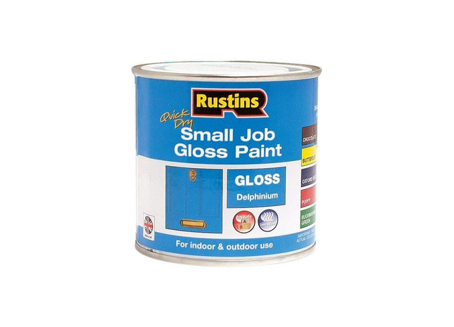 Rustins Quick Dry Small Job Gloss Paint Delphinium 250ml Rustins - RockBottom Nothampton