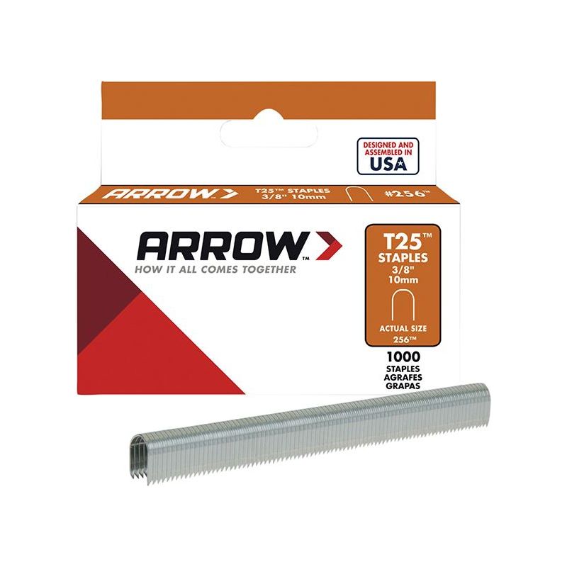 Arrow T25 Staples 10mm (3/8in) (Box 1000) Arrow - RockBottom Northampton 