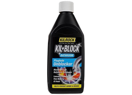 Kilrock Kil-Block Bathroom Plughole Unblocker 500ml Kilrock - RockBottom Northampton