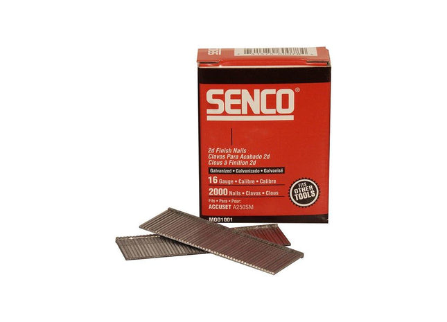 Senco Straight Brad Nails Galvanised 16G x 55mm (Pack 2000) Senco - RockBottom Nothampton
