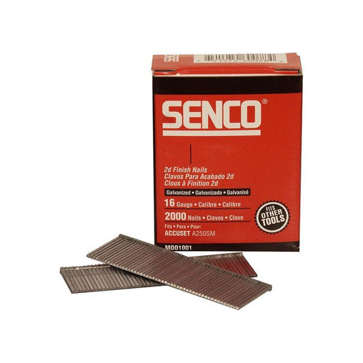Senco Straight Brad Nails Galvanised 16G x 55mm (Pack 2000) Senco - RockBottom Nothampton