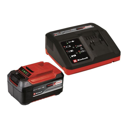 Einhell Power X-Change Battery & Charger Starter Kit 18V 1 x 5.2Ah Li-ion Einhell - RockBottom Northamptin