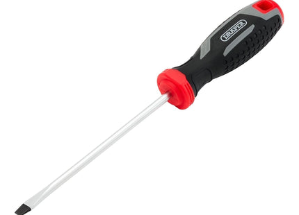 Draper Slotted Soft Grip Screwdriver, SL5.5 x 125mm Draper - Town Tools
