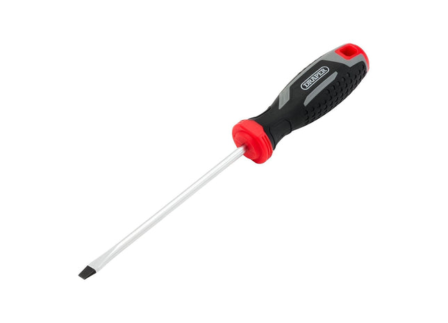 Draper Slotted Soft Grip Screwdriver, SL5.5 x 125mm Draper - Town Tools