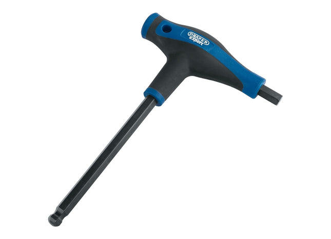 Draper Soft Grip 'T' Handle Hexagon and Ball End Key, 10mm 33913 Draper - Town Tools 