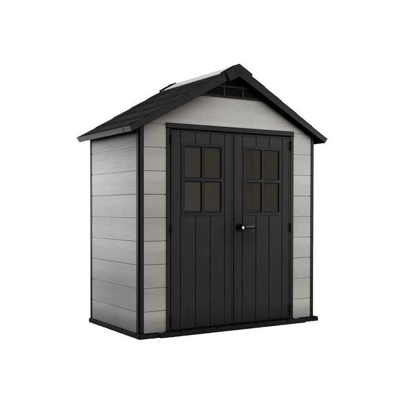 Keter Oakland Shed Grey 7.5 x 4ft Keter - RockBottom Northampton