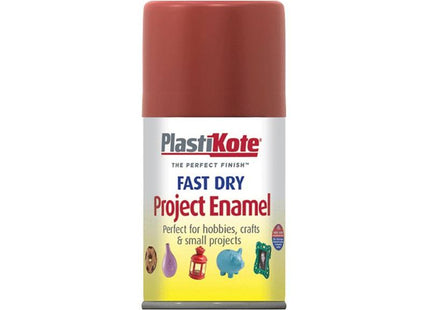 Plastikote Fast Dry Enamel Aerosol Nut Brown 100ml PlastiKote - RockBottom Nothampton
