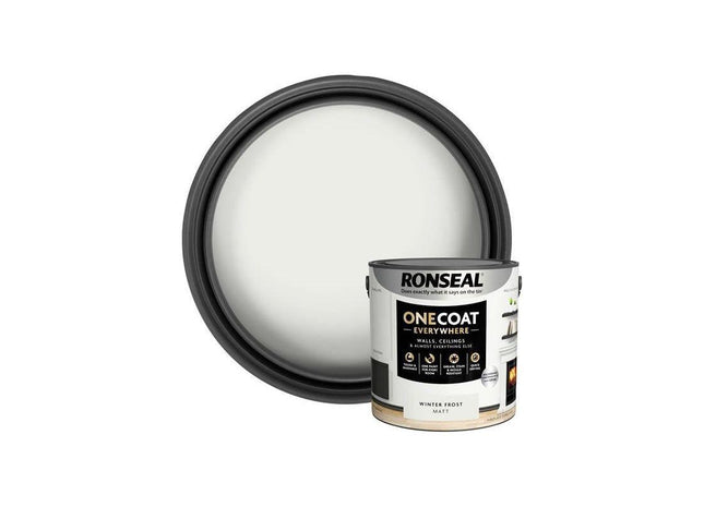 Ronseal One Coat Everywhere Interior Winter Frost Matt 2.5 litre Ronseal - RockBottom Nothampton