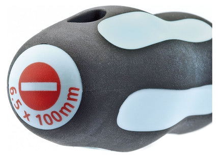 Draper Plain Slot Soft Grip Screwdriver, 6.5 x 100mm 34978 Draper - Town Tools 