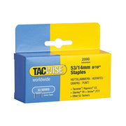 Tacwise 53 Light-Duty Staples 14mm (Type JT21 A) (Pack 2000) Tacwise - RockBottom Northampton
