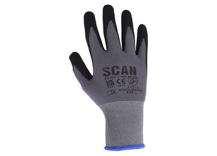 Scan Breathable Microfoam Nitrile Gloves - L (Size 9) Scan - RockBottom Nothampton
