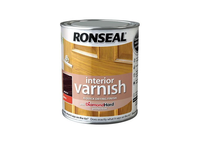 Ronseal Interior Varnish Quick Dry Gloss Walnut 250ml Ronseal - RockBottom Nothampton