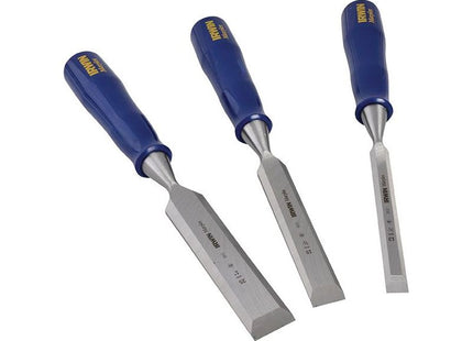 Irwin® Marples® M444 Bevel Edge Chisel Blue Chip Handle Set, 3 Piece IRWIN® Marples® - RockBottom Northampton
