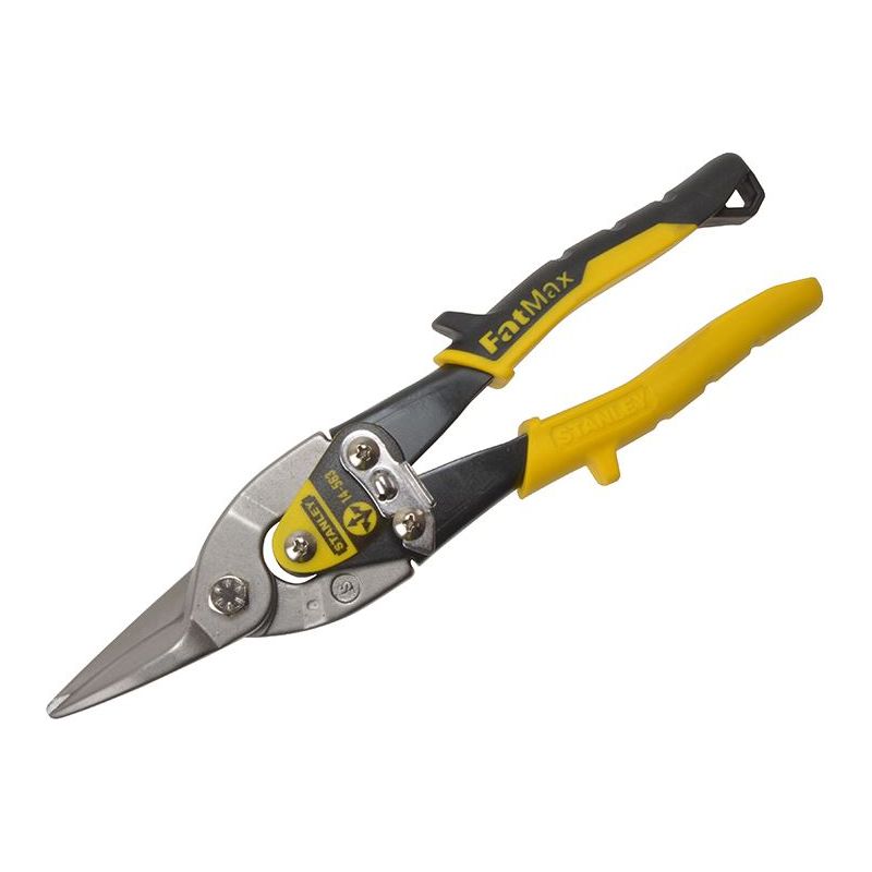 Stanley® Hand Tools Yellow Aviation Snips Straight Cut 250mm (10in) STANLEY® Hand Tools - RockBottom Nothampton
