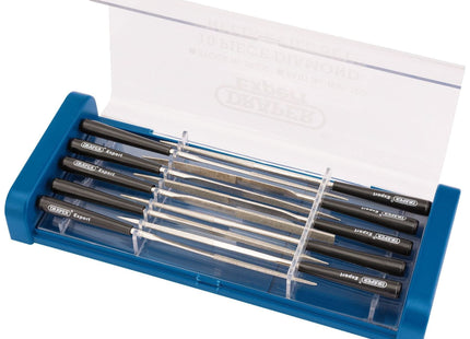 Draper Diamond Needle File Set, 140mm (10 Piece) 36326 Draper - Town Tools 
