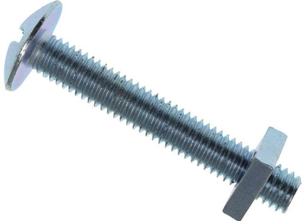 METALMATE Roofing Bolt & Nut ZP M6 x 40mm (Box 25) METALMATE� - RockBottom Northampton