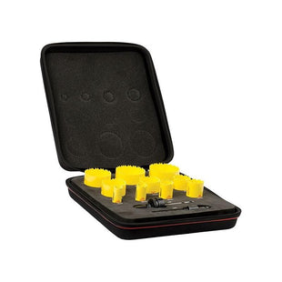 Starrett KDC10022 Deep Cut Bi-Metal Deluxe Plumber's Holesaw Kit, 12 Piece Starrett - RockBottom Nothampton