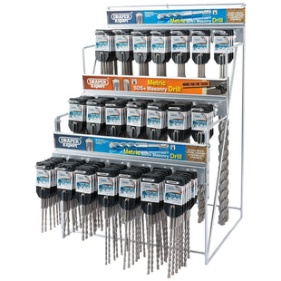 Draper Assorted Metric SDS+ Drill Bit Merchandiser (126 Piece) 64049 Draper - Town Tools 