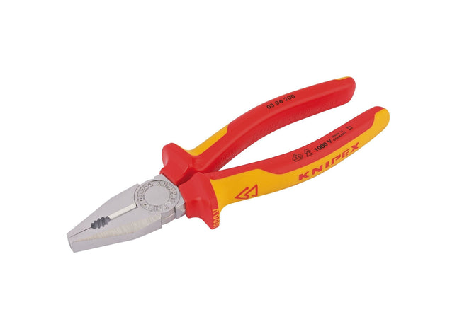 Draper Knipex 03 06 200 SBE Fully Insulated Combination Pliers, 200mm 81212 Draper - Town Tools 