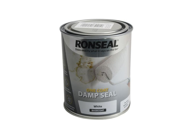 Ronseal One Coat Damp Seal White 750ml Ronseal - RockBottom Nothampton
