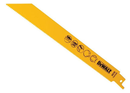 Dewalt Power Tools Bi-Metal Reciprocating Blade for Metal 203mm x 14 TPI (Pack 5) DeWALT Power Tools - RockBottom Northampton