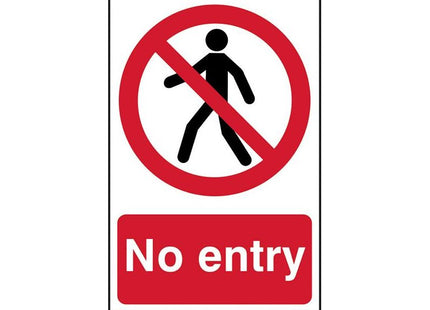 Scan No Entry - PVC Sign 200 x 300mm Scan - RockBottom Nothampton
