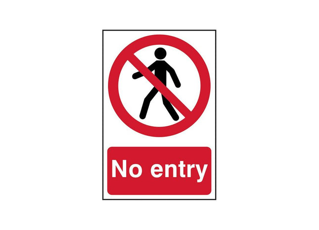 Scan No Entry - PVC Sign 200 x 300mm Scan - RockBottom Nothampton