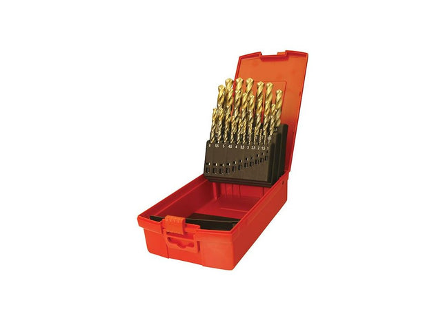 Dormer A095 Set 204 HSS TiN Coated Jobber Drill Set of 25 1.0-13.0 x 0.5mm Dormer - RockBottom Northampton