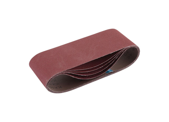 Draper Cloth Sanding Belt, 100 x 610mm, Assorted Grit (Pack of 5) 09258 Draper - Town Tools 