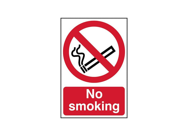 Scan No Smoking - PVC Sign 400 x 600mm Scan - RockBottom Nothampton