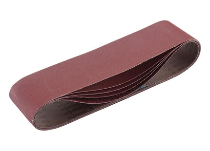 Draper Cloth Sanding Belt, 100 x 915mm, Assorted Grit (Pack of 5) 09273 Draper - Town Tools 