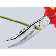 Knipex VDE Long Bent Snipe Nose Side Cutting Pliers 200mm Knipex - RockBottom Northampton