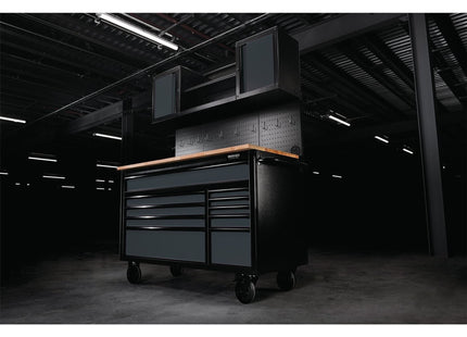 Draper BUNKER Roller Workstation with Workbench, 10 Drawer, 56", Grey Draper - Town Tools 