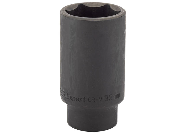 Draper Deep Impact Socket, 1/2" Sq. Dr., 32mm (Sold Loose) 35518 Draper - Town Tools 