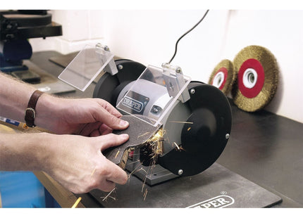 Draper Bench Grinder, 150mm, 250W 66804 Draper - Town Tools 