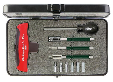 Wiha TorqueVario®-S T Screwdriver Set, 11 Piece Wiha - RockBottom Northampton