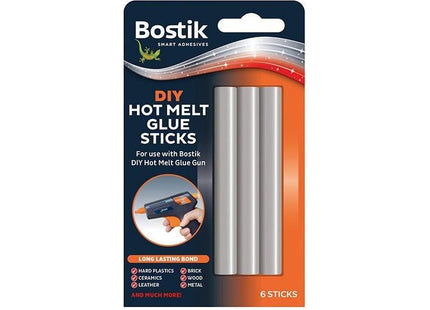 Bostik DIY Hot Melt Glue Sticks (Pack 6) Bostik - RockBottom Northampton
